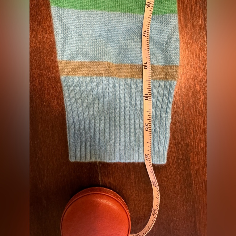 NWOT J. Crew Kids' 100% cashmere crewneck sweater in rugby stripe L (10/… - Picture 5 of 6